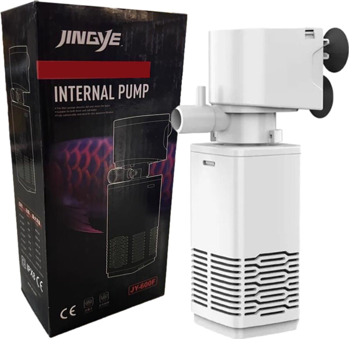 Aquarium Filter Pomp - WIT - Wasbaar Filter - 230V - 650L/h - Aquariumfilter voor Zuurstof en Filtratie
