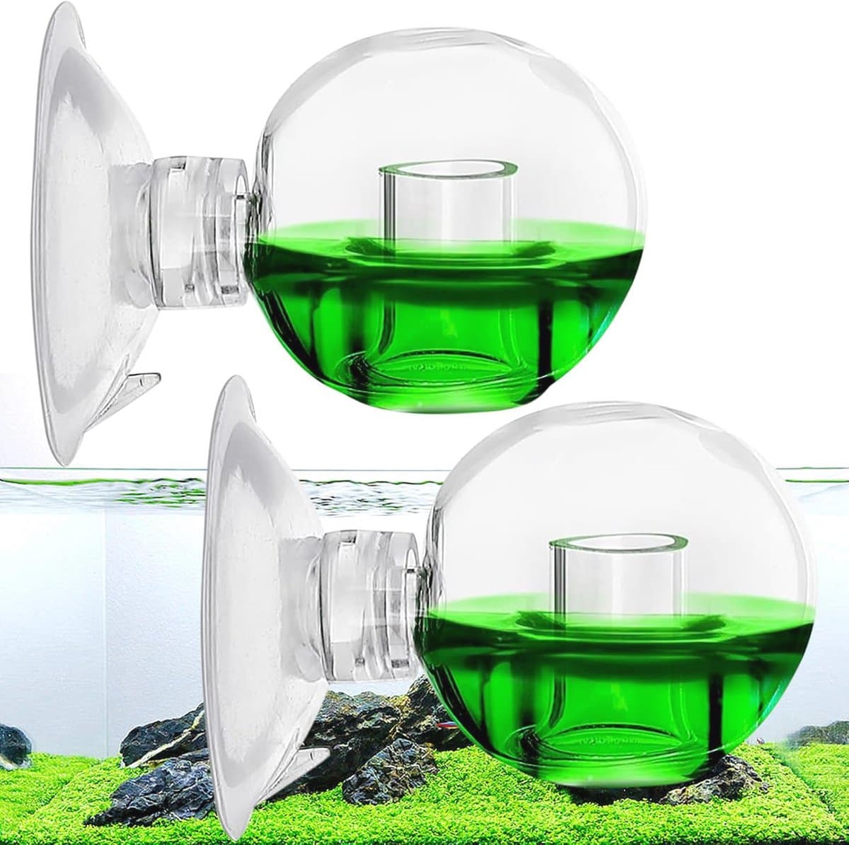 CO2 Testset voor Aquaria - 2 Stuks CO2 Monitor en Druppelchecker voor Zoetwaterplanten