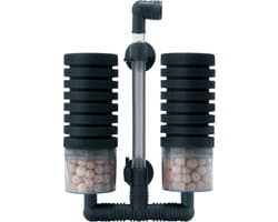 Aqua Nova - Dubbel bio-sponsfilter NSF-MAXBIO-200L - Tot 200L - Inclusief keramisch filtermedia - Dubbel sponsfilter - Aquarium filter