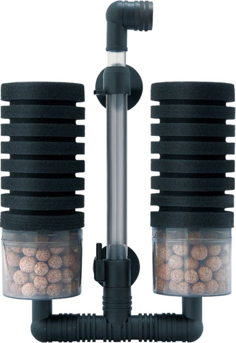 Aqua Nova - Dubbel bio-sponsfilter NSF-MAXBIO-200L - Tot 200L - Inclusief keramisch filtermedia - Dubbel sponsfilter - Aquarium filter