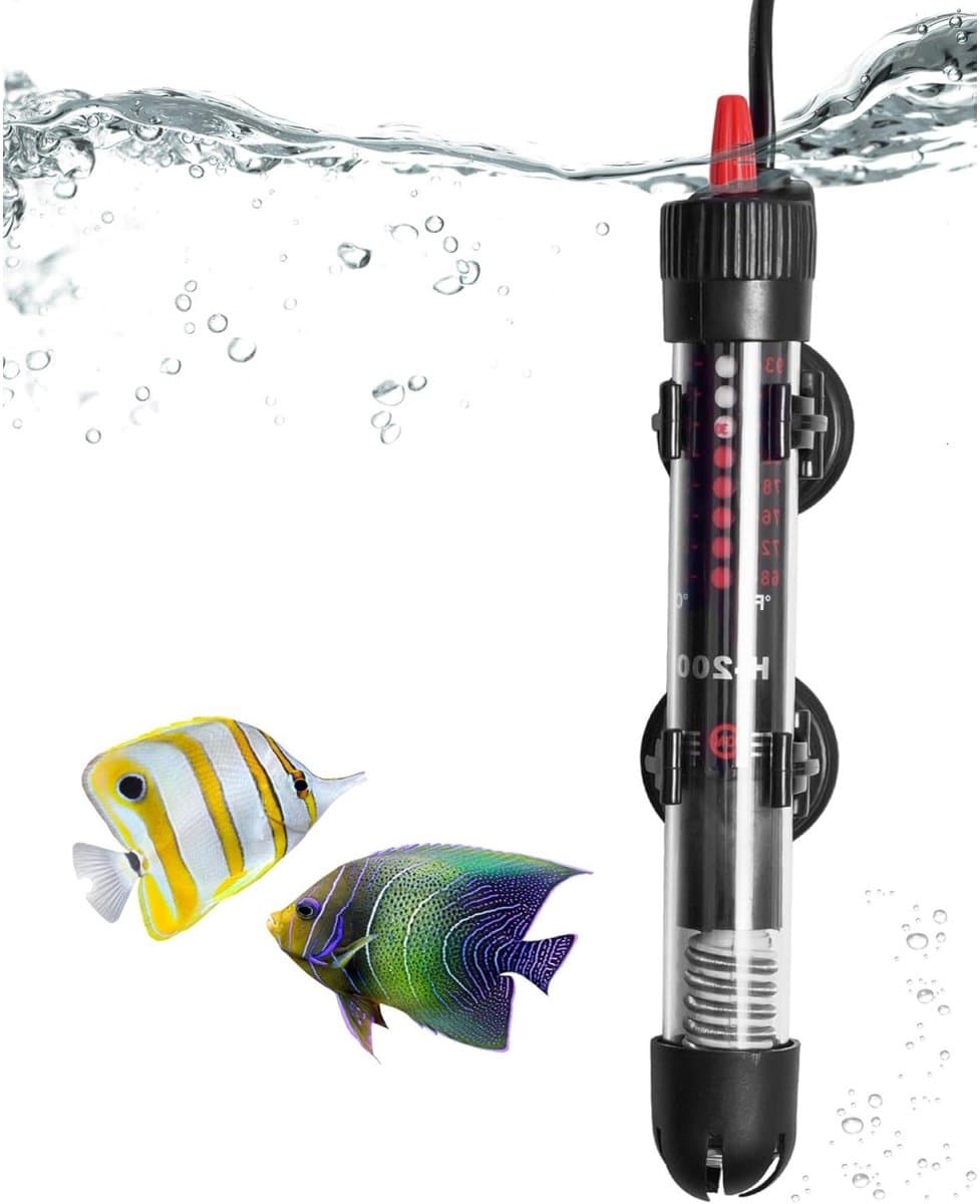 Aquariumverwarmer - Verstelbare 25W aquariumweerstand - Met thermostaat 20-34°C - Geschikt voor aquariums en aquaria