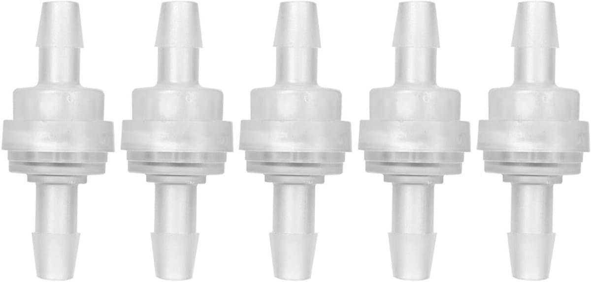Plastic terugslagkleppen voor waterbehandeling - 5 stuks - 6mm - waterfilter, aquariums, irrigatie